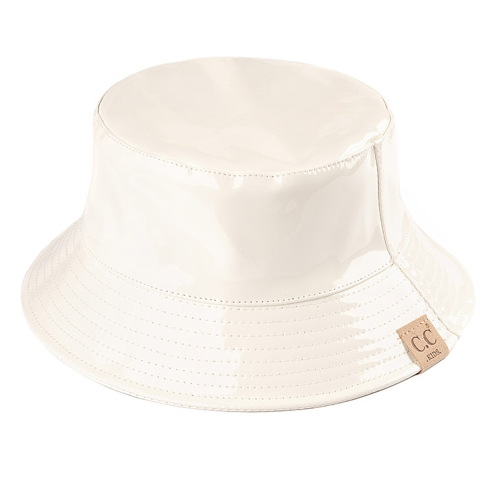 C.C Children Waterproof Shiny Rain Bucket Hat